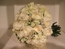 All white bouquet Spring 2011